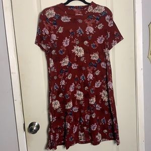 Lush Floral Mock neck Dress ASO Lydia Martin